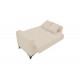 Καναπές-κρεβάτι "MODESTO" διθέσιος από ύφασμα σε χρώμα κρεμ 155x85x80