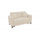 Καναπές-κρεβάτι "MODESTO" διθέσιος από ύφασμα σε χρώμα κρεμ 155x85x80
