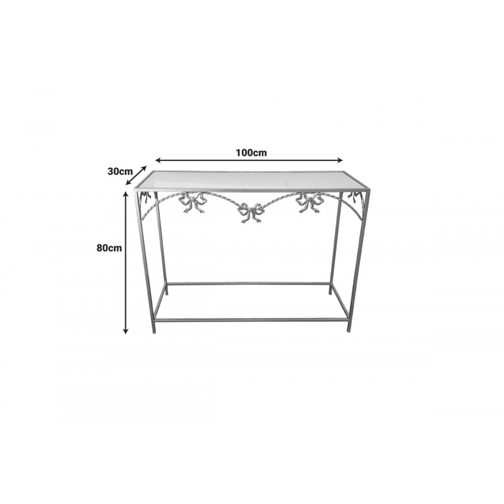 Κονσόλα "FRENSIA" από μέταλλο σε χρώμα χρυσό 100x30x80