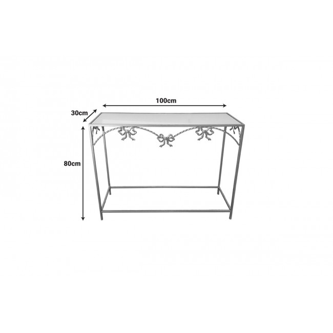 Κονσόλα "FRENSIA" από μέταλλο σε χρώμα χρυσό 100x30x80