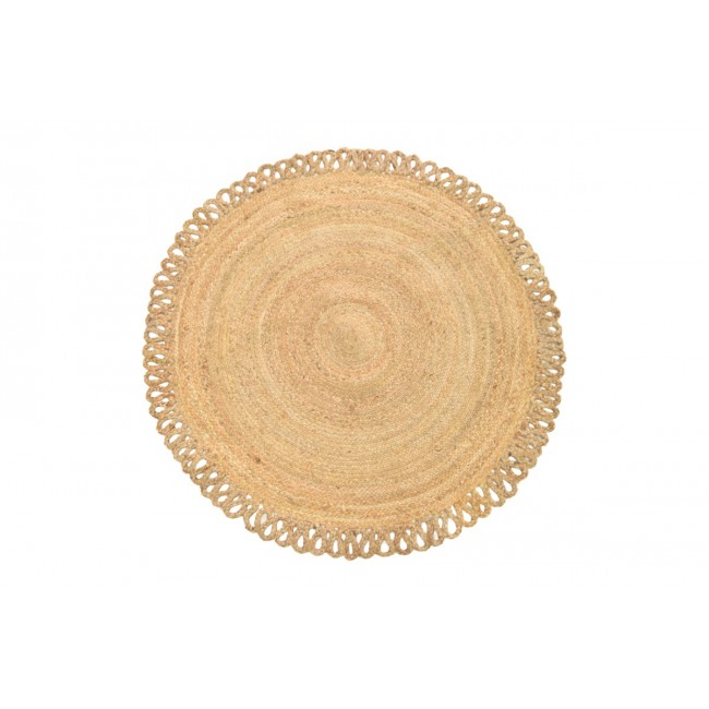 Χαλί "PREJO" από γιούτα σε χρώμα φυσικό Φ120x1