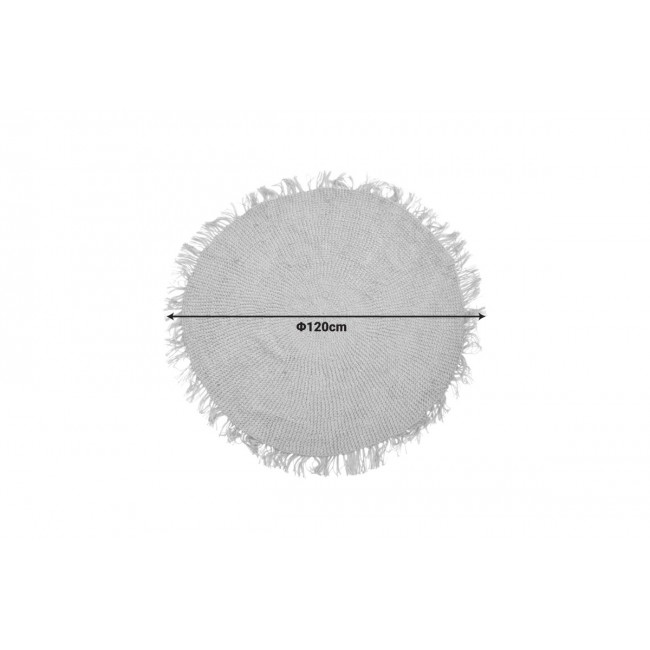 Χαλί "CHATA" από γιούτα σε χρώμα φυσικό Φ120x1