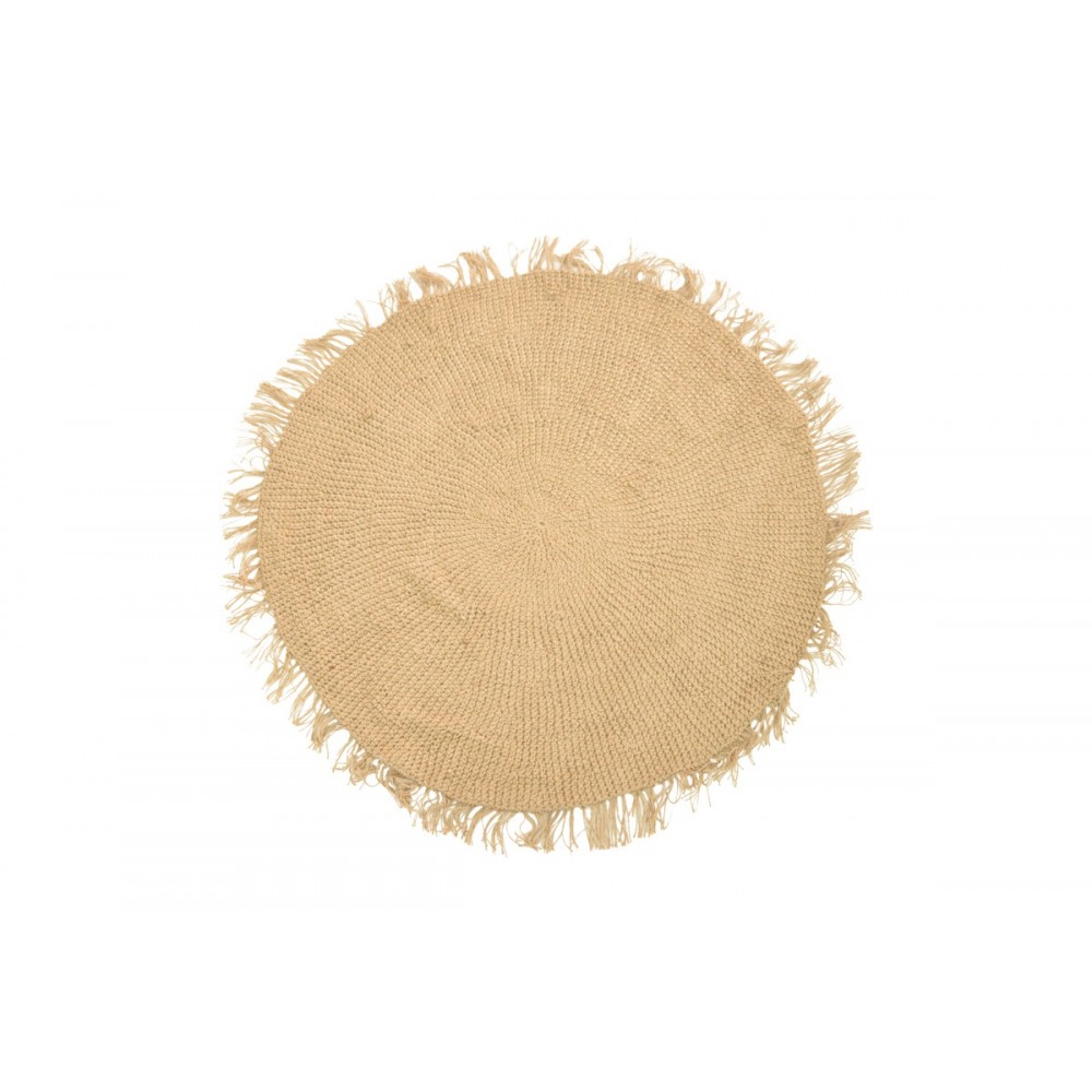 Χαλί "CHATA" από γιούτα σε χρώμα φυσικό Φ120x1
