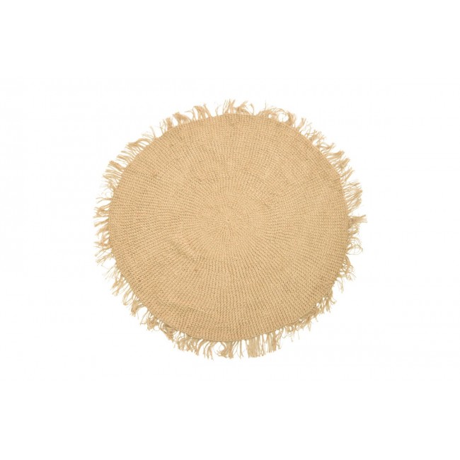 Χαλί "CHATA" από γιούτα σε χρώμα φυσικό Φ120x1
