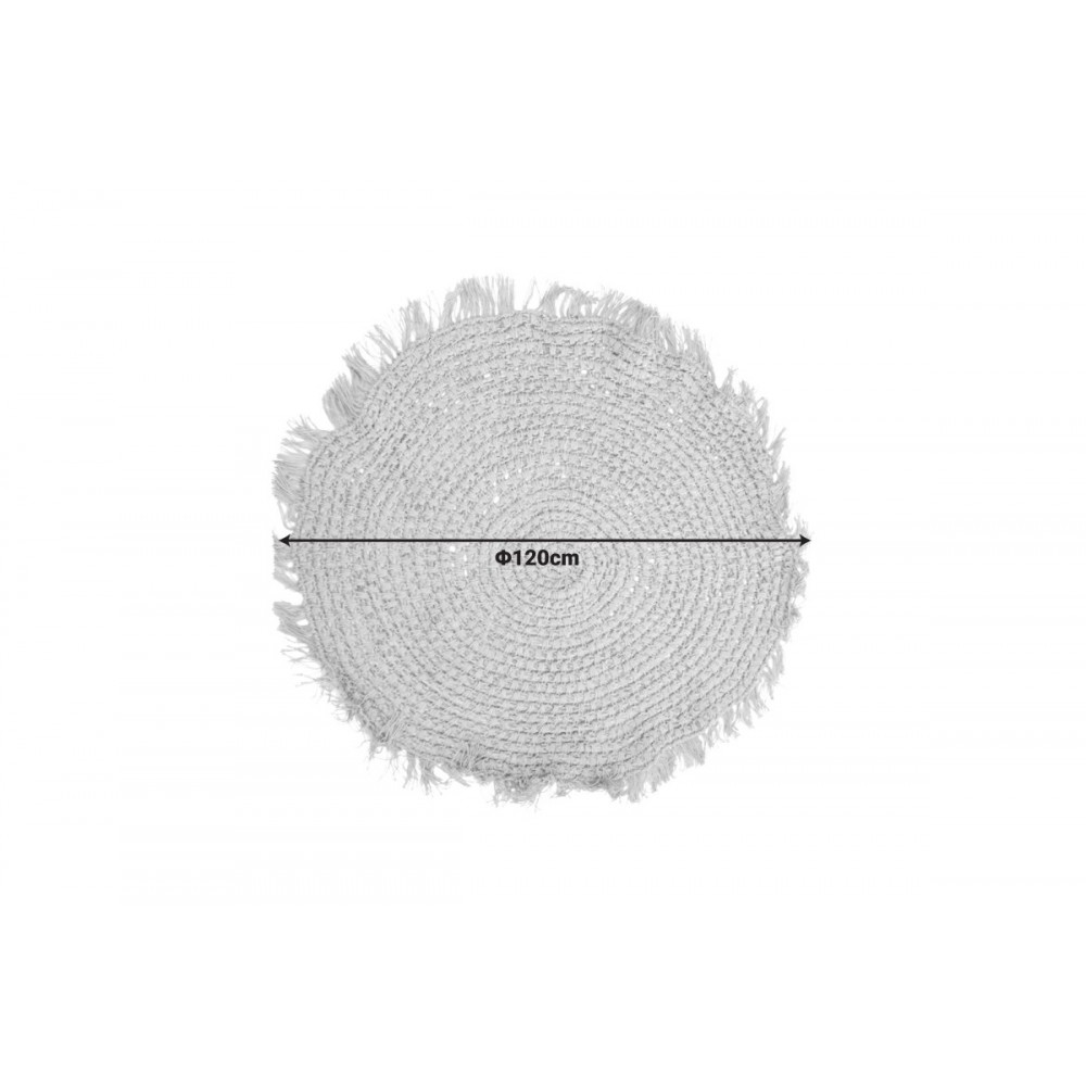 Χαλί "MIBRE" από γιούτα σε χρώμα φυσικό Φ120x1