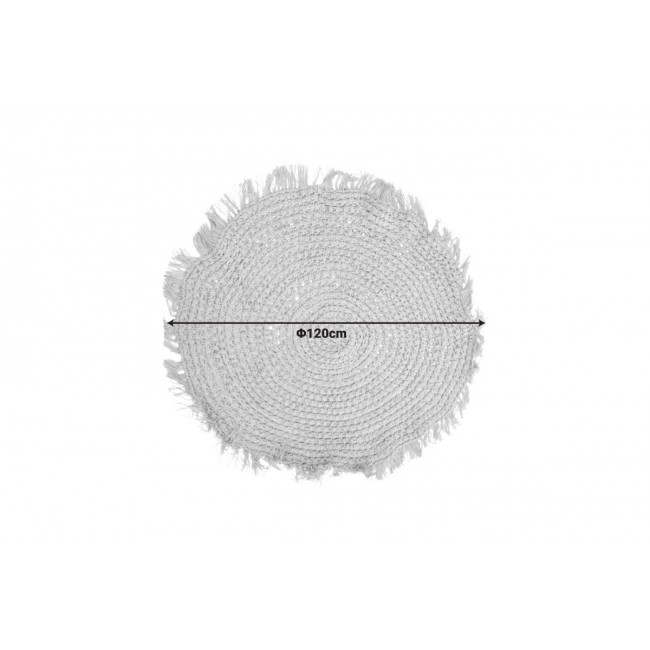 Χαλί "MIBRE" από γιούτα σε χρώμα φυσικό Φ120x1