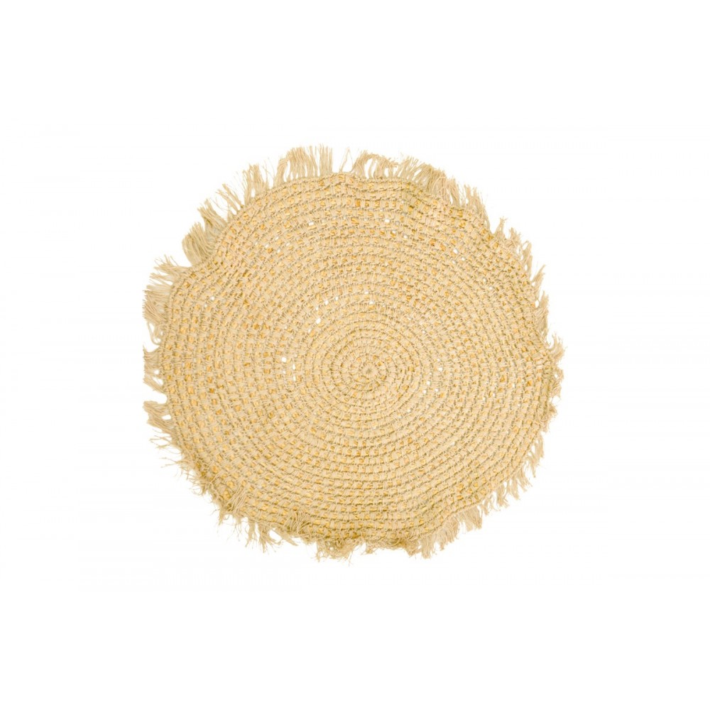 Χαλί "MIBRE" από γιούτα σε χρώμα φυσικό Φ120x1