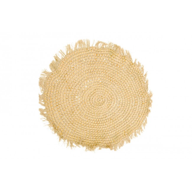 Χαλί "MIBRE" από γιούτα σε χρώμα φυσικό Φ120x1