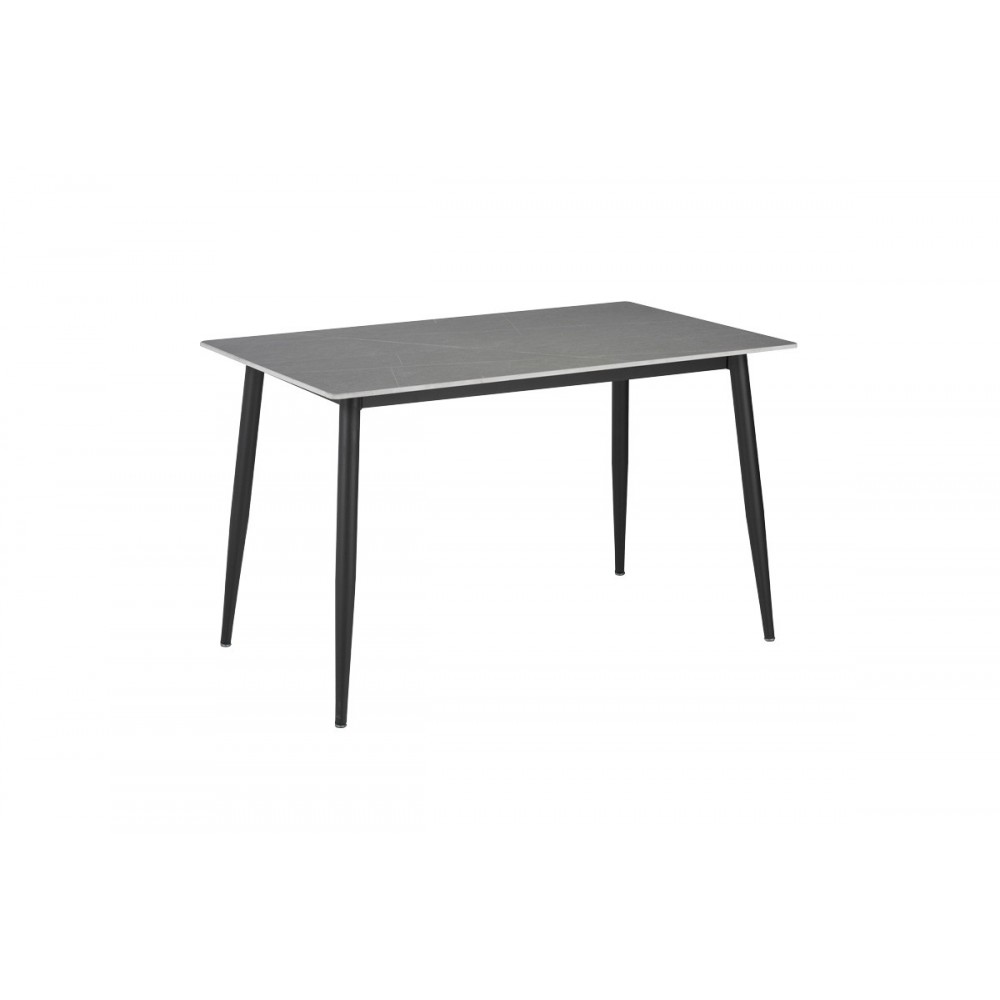 Τραπεζαρία 7τμχ "GUSTAS-RENISH" σε γκρι χρώμα μαρμάρου 160x80x75