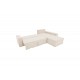 Γωνιακός καναπές-κρεβάτι "VENZIE" αναστρέψιμος από ύφασμα σε χρώμα μπεζ 283x214x83