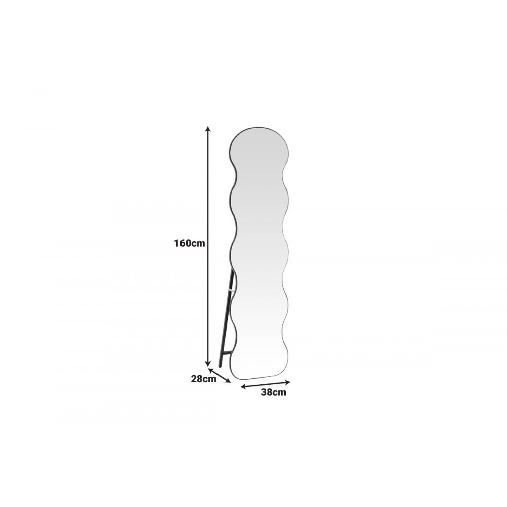 Καθρέπτης "WAVEN" σε χρώμα μαύρο 38x28x148