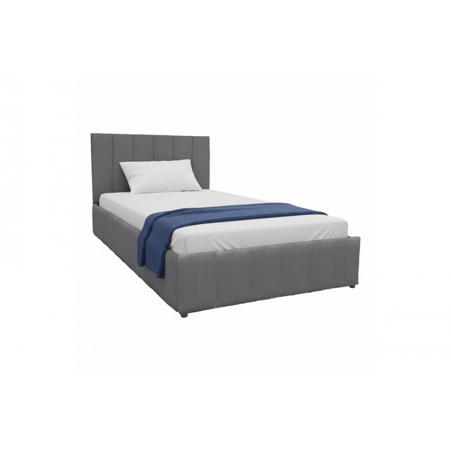 Κρεβάτι "SNUGGLE" από βελούδο σε χρώμα ανθρακί 128x212x100