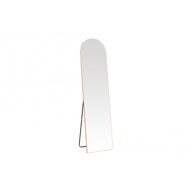 Καθρέπτης "PLAZA" από αλουμίνιο σε χρώμα χρυσό 40x28x150