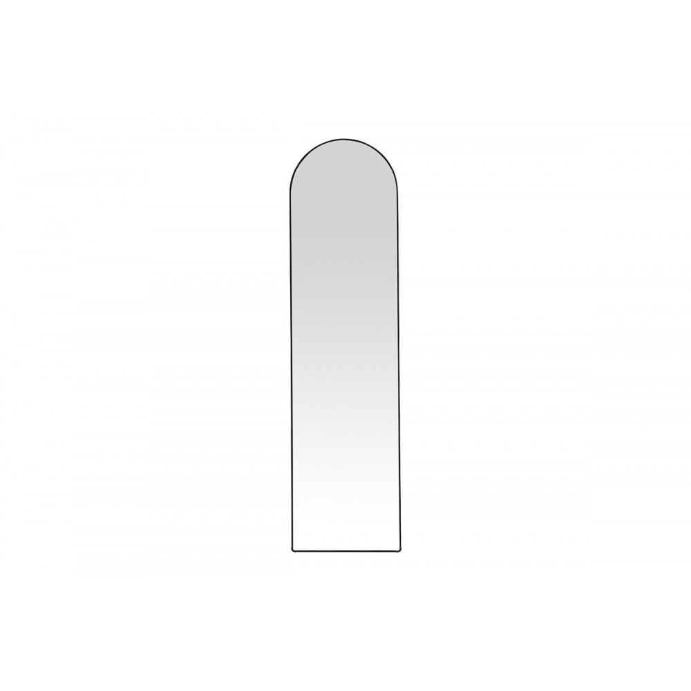 Καθρέπτης "PLAZA" από αλουμίνιο σε χρώμα μαύρο 40x28x150