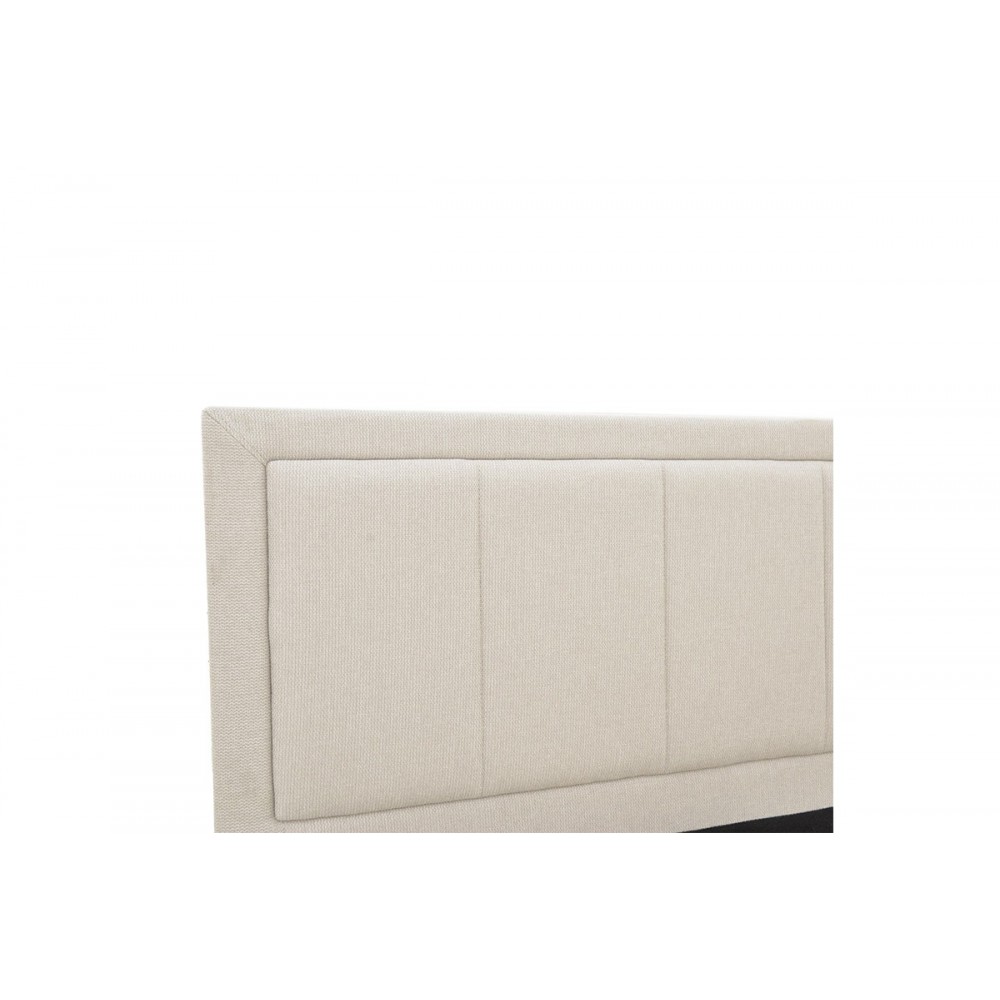 Κρεβάτι "HUGA" από ύφασμα σε χρώμα μπεζ 127x216x85