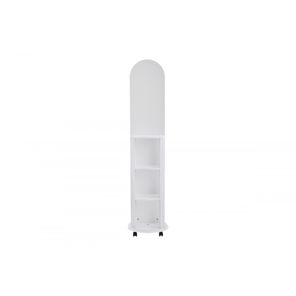 Καθρέπτης τροχήλατος "ESPERO" από mdf σε χρώμα λευκό Φ34x170