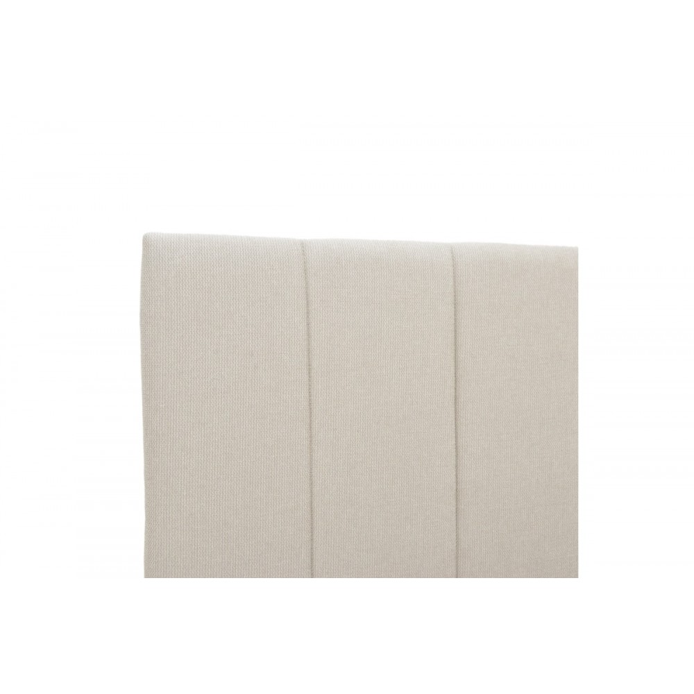 Κρεβάτι "SNUGGLE" από ύφασμα σε χρώμα μπεζ 128x212x100