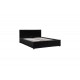 Κρεβάτι "DELLIA" από pu σε χρώμα μαύρο 127x214x83