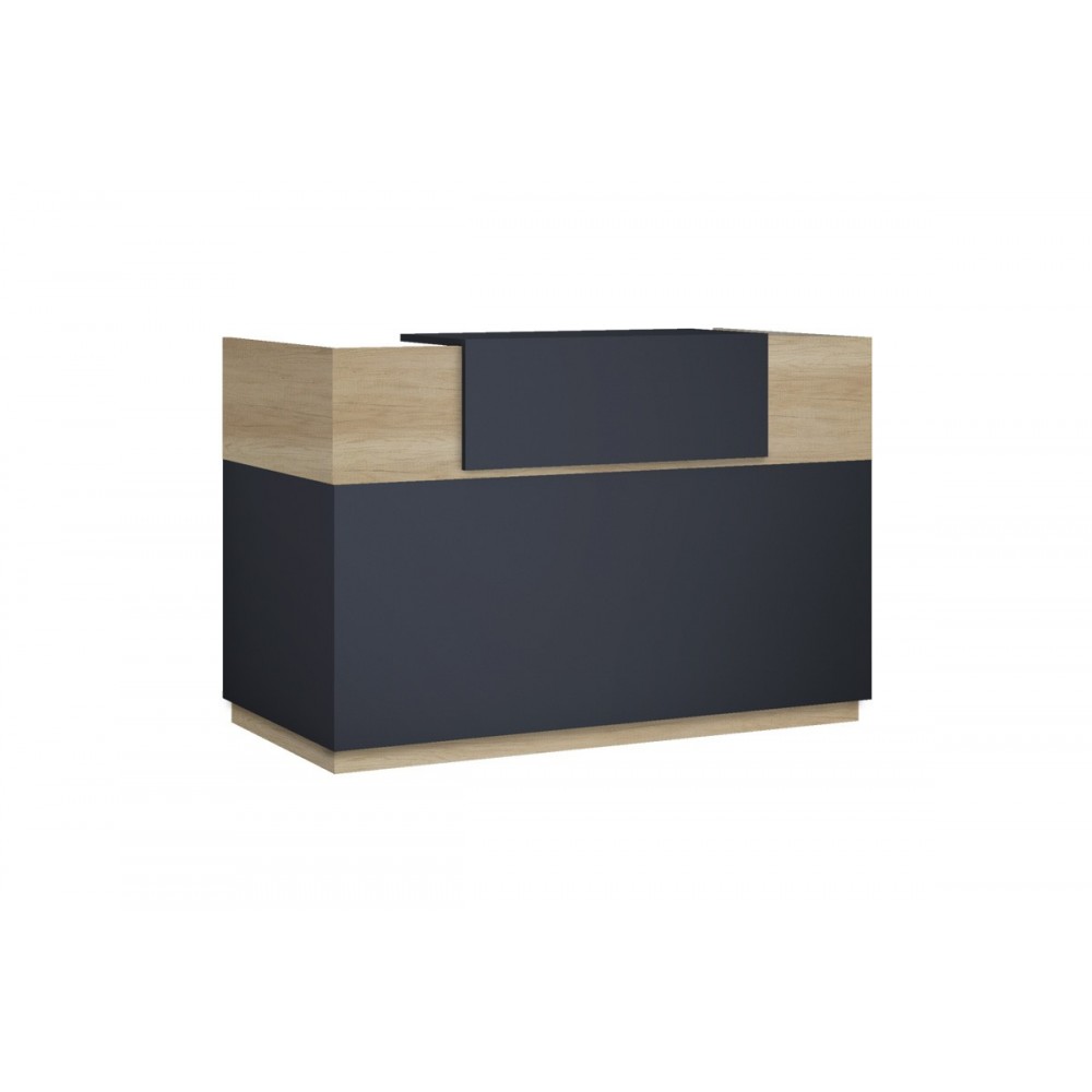 Γραφείο reception "LOTUS" σε χρώμα φυσικό/ανθρακί 200x70x110