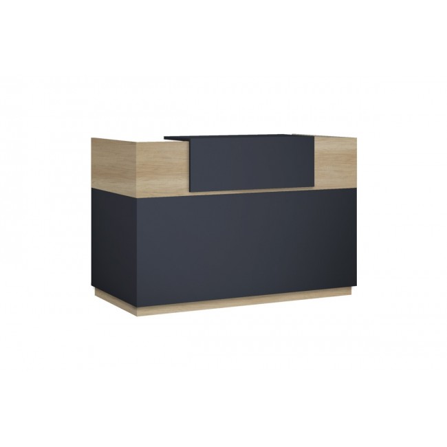 Γραφείο reception "LOTUS" σε χρώμα φυσικό/ανθρακί 200x70x110