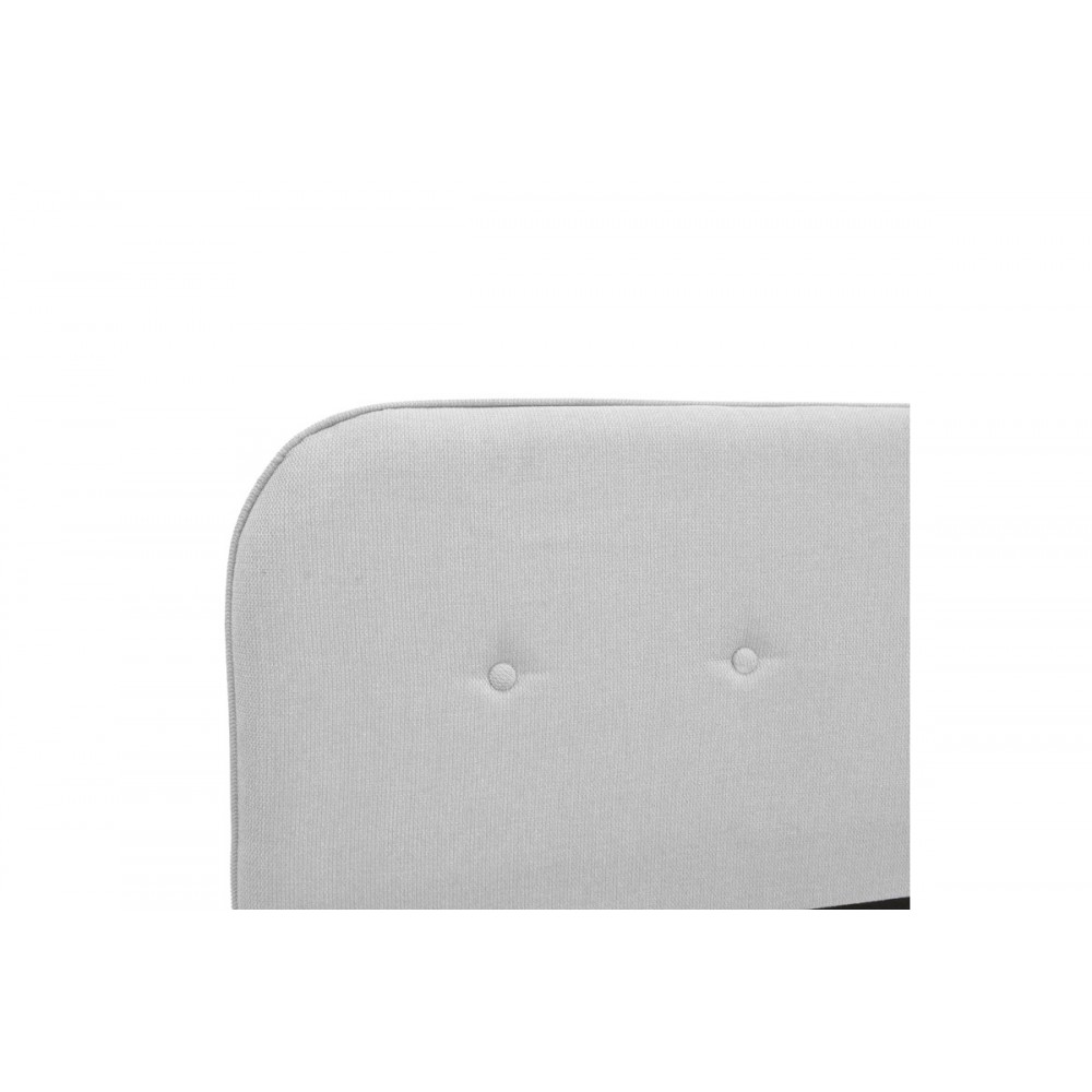 Κρεβάτι "LUMILUX" από ύφασμα σε χρώμα γκρι 172x214x80