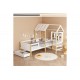 Παιδικό κρεβάτι "BEDRIA" τ. Montessori από ξύλο σε χρώμα λευκό/φυσικό 190x90