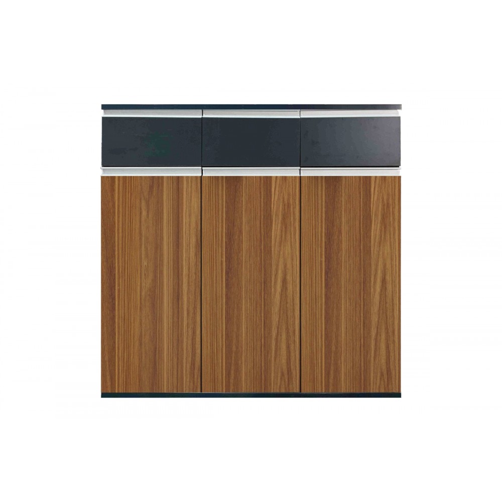 Ντουλάπια γραφείου "OSCAR" σε χρώμα καρυδί/ανθρακί 240x40x120