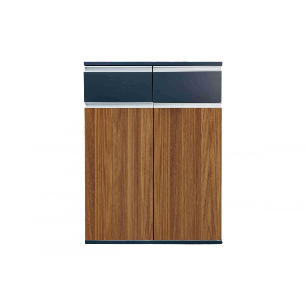 Ντουλάπια γραφείου "OSCAR" σε χρώμα καρυδί/ανθρακί 160x40x120