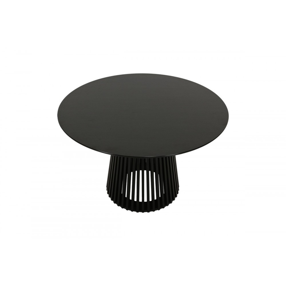 Τραπέζι "DOMONIC" από mdf σε χρώμα μαύρο Φ120x75