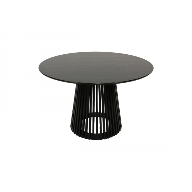 Τραπέζι "DOMONIC" από mdf σε χρώμα μαύρο Φ120x75