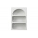 Βιβλιοθήκη-ραφιέρα "EMERSI" από mdf σε χρώμα λευκό 70x35x100