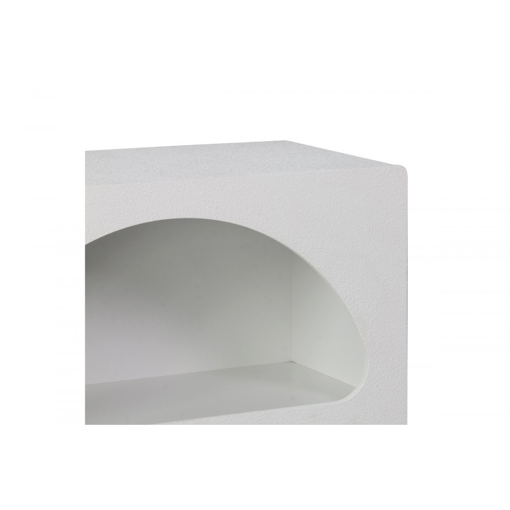 Βιβλιοθήκη-ραφιέρα "EMERSI" από mdf σε χρώμα λευκό 70x35x100