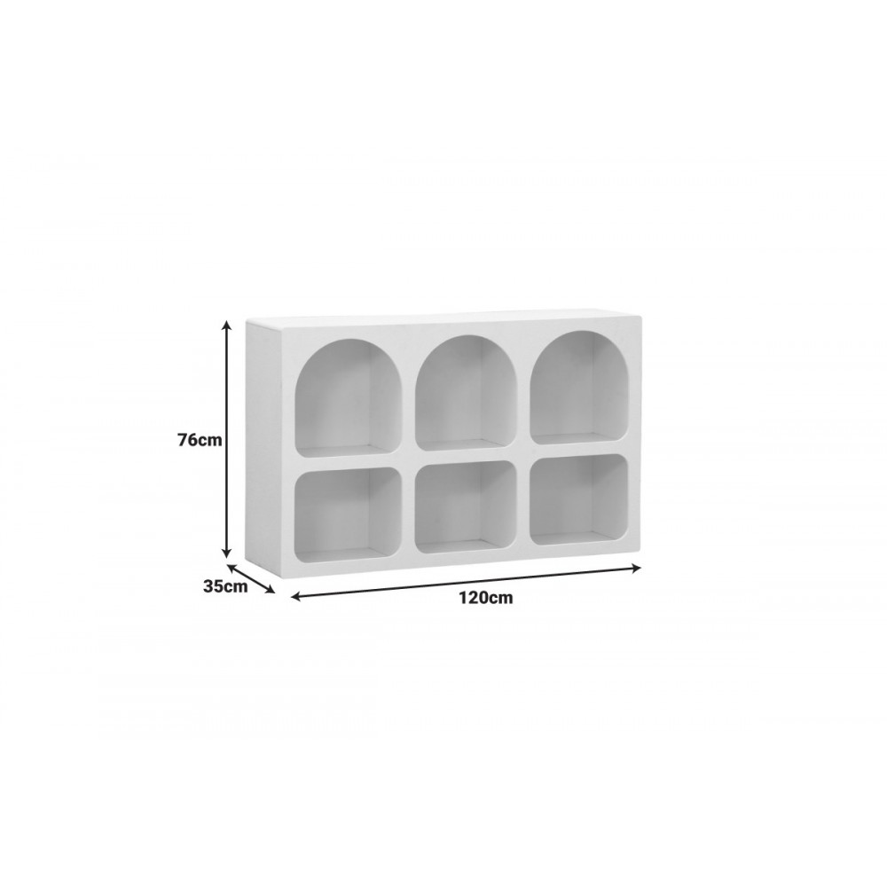 Μπουφές "EMERSI" από mdf σε χρώμα λευκό 120x35x76