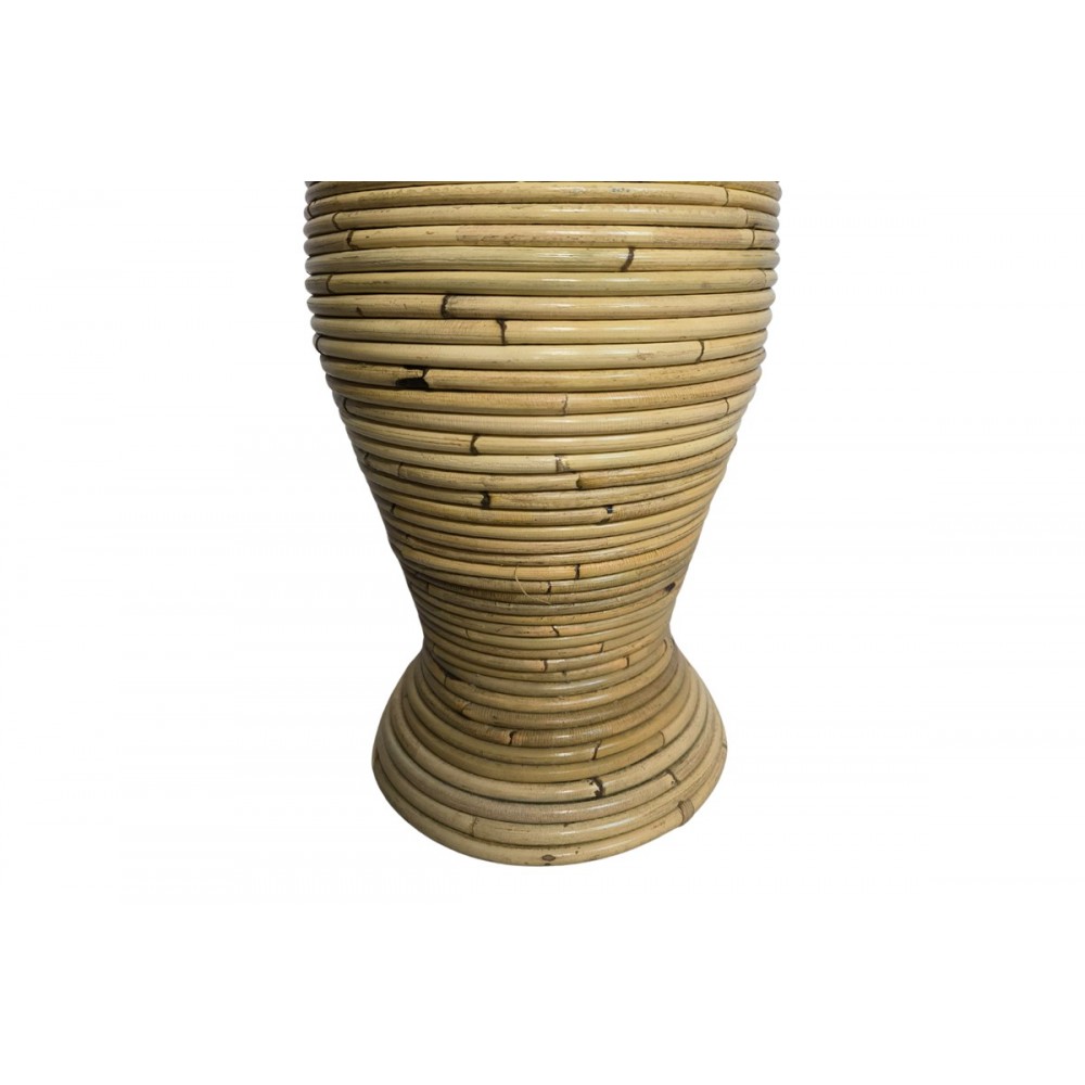 Βάζο "VIRNIA" από pe rattan σε χρώμα φυσικό Φ40x70