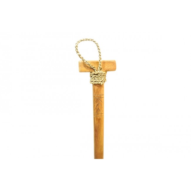 Διακοσμητικό τοίχου κουπί "PADDLY" από ξύλο σε χρώμα φυσικό 20x3x120