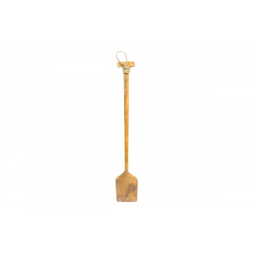 Διακοσμητικό τοίχου κουπί "PADDLY" από ξύλο σε χρώμα φυσικό 20x3x120