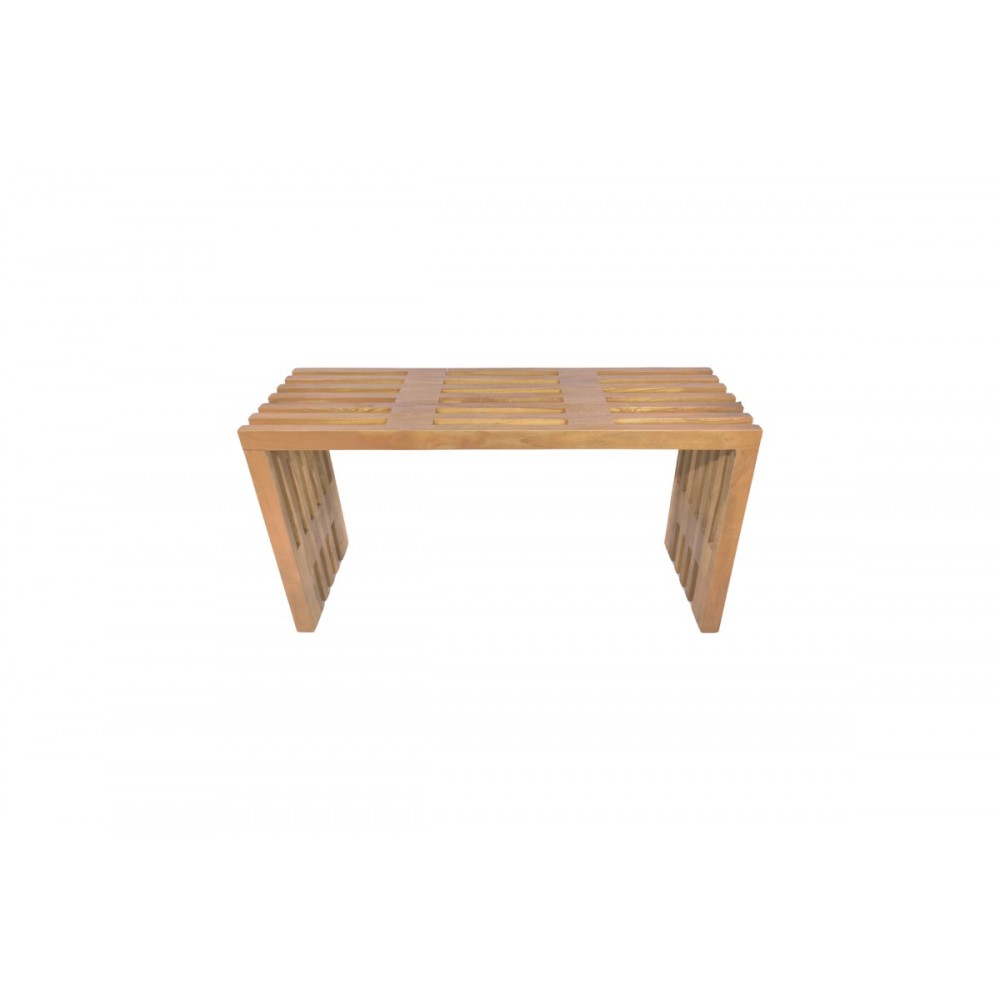 Παγκάκι "ZEN" από ξύλο σε χρώμα φυσικό 90x30x48