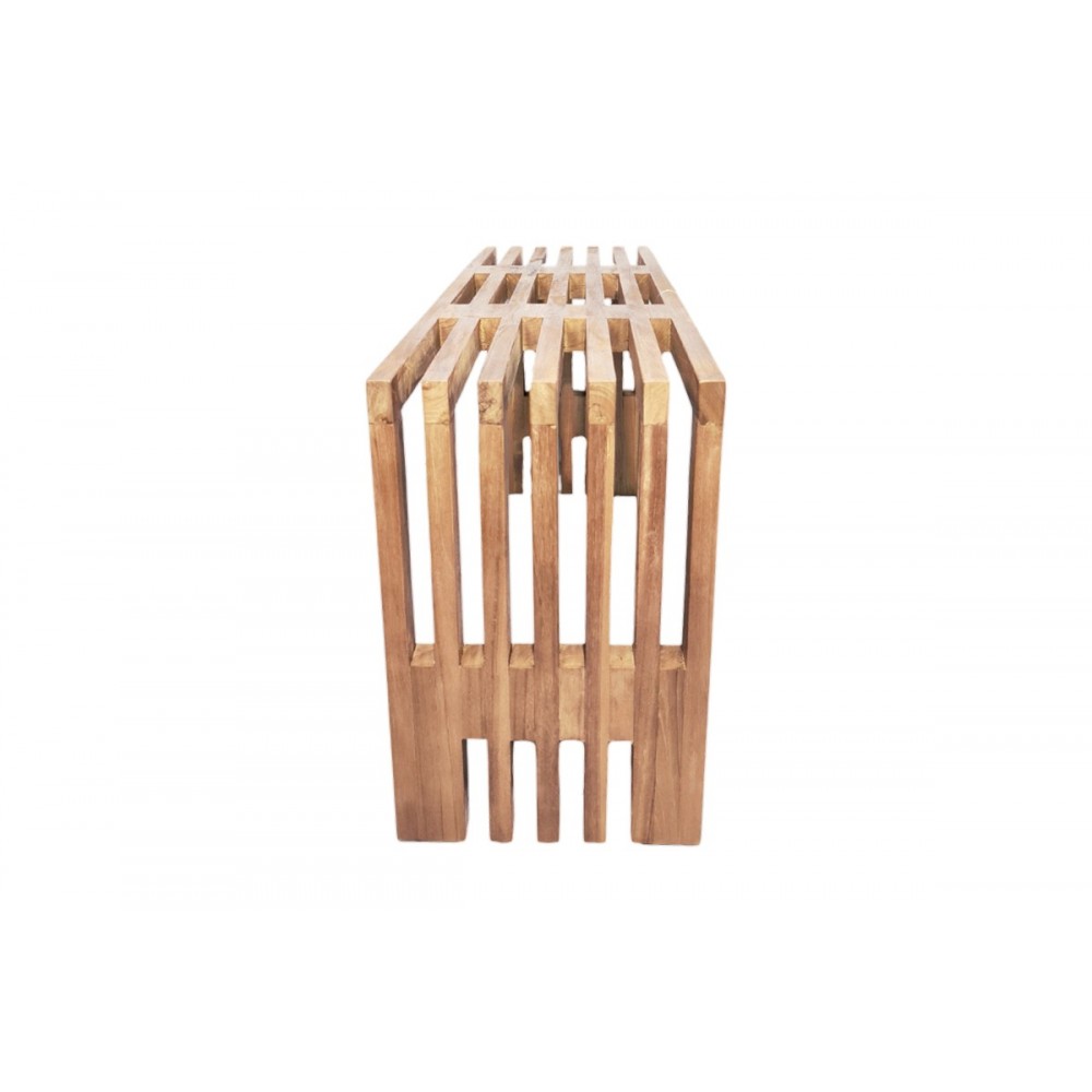 Παγκάκι "ZEN" από ξύλο σε χρώμα φυσικό 90x30x48