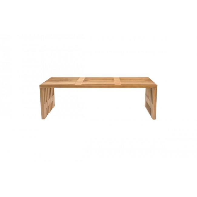 Παγκάκι "ZEN" από ξύλο σε χρώμα φυσικό 140x35x48