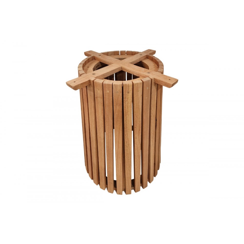 Βάση τραπεζιού εσωτερικού χώρου "GALY I" από ξύλο σε χρώμα φυσικό Φ60x75