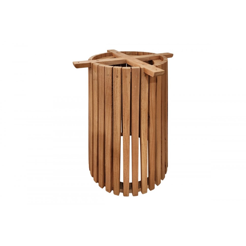 Βάση τραπεζιού εσωτερικού χώρου "GALY I" από ξύλο σε χρώμα φυσικό Φ60x75