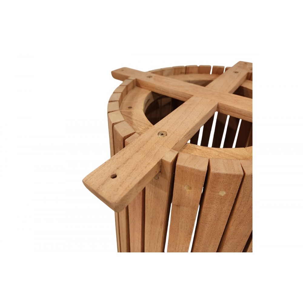 Βάση τραπεζιού εσωτερικού χώρου "GALY I" από ξύλο σε χρώμα φυσικό Φ60x75