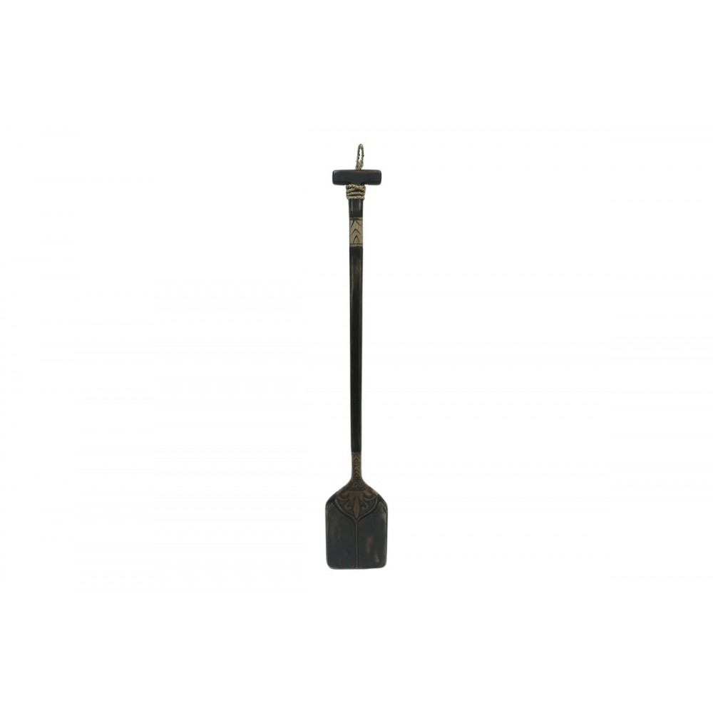 Διακοσμητικό τοίχου κουπί "BOON" από ξύλο σε χρώμα μαύρο/φυσικό 20x3x120