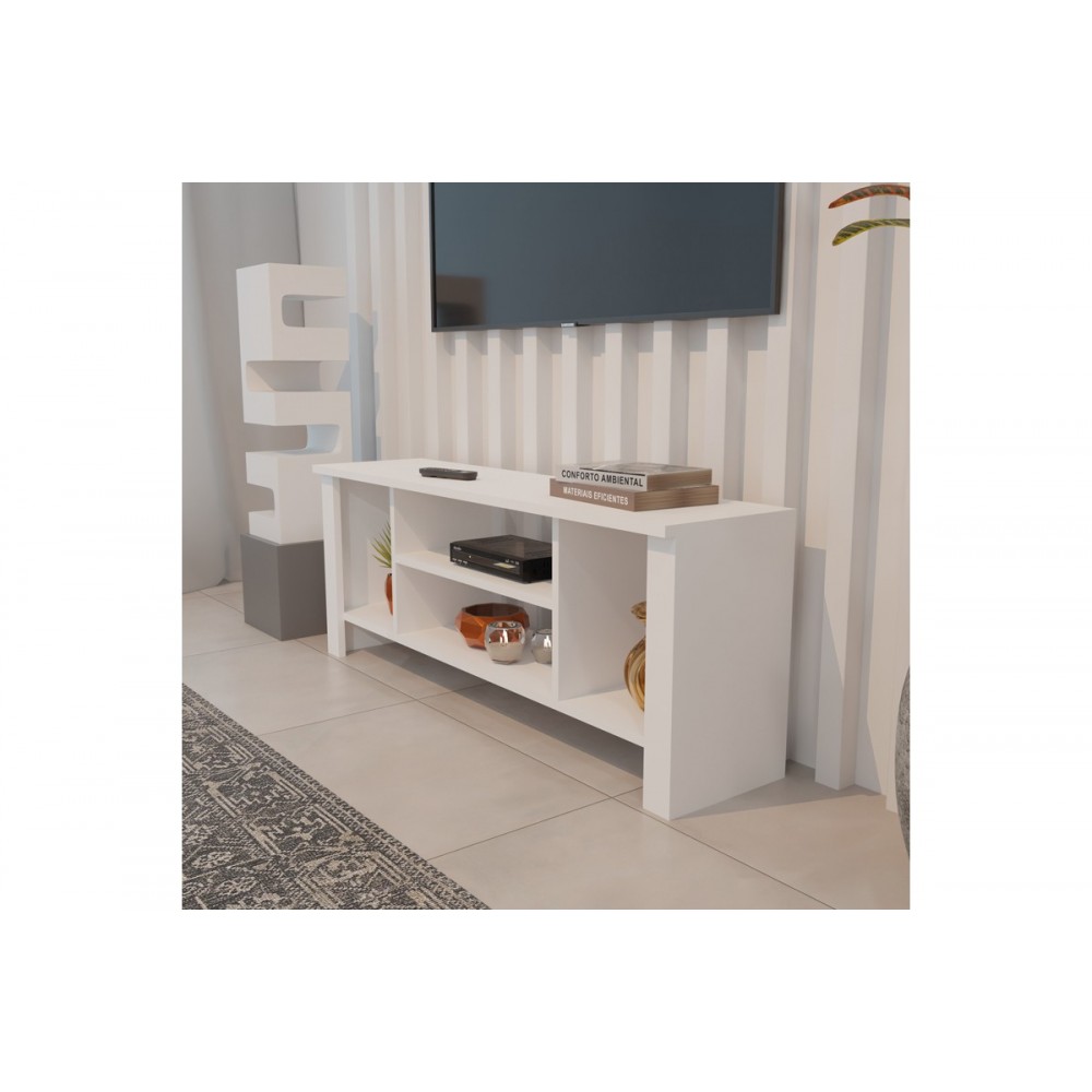 Έπιπλο τηλεόρασης "SEREF" σε χρώμα λευκό 120x30x47