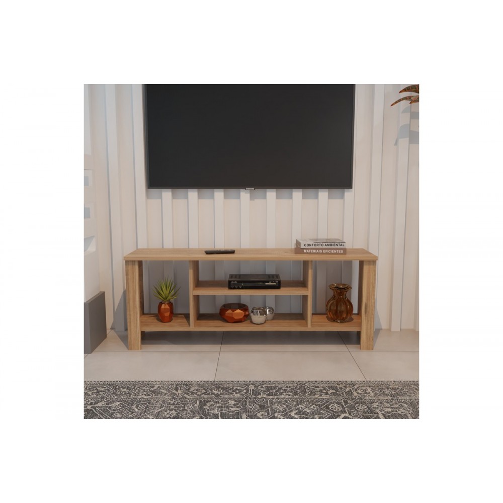 Έπιπλο τηλεόρασης "SEREF" σε χρώμα oak 120x30x47