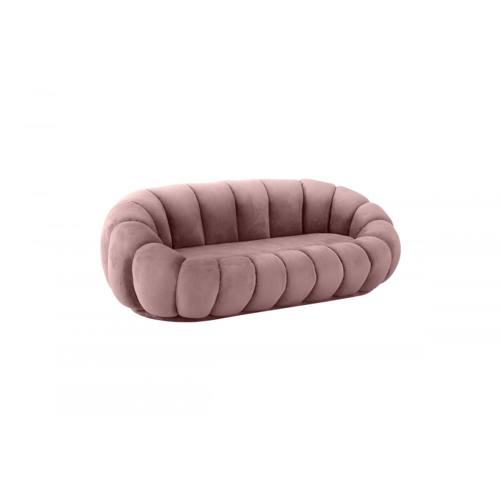 Καναπές "EMBRACE" από βελούδο σε χρώμα σάπιο μήλο 180x105x65