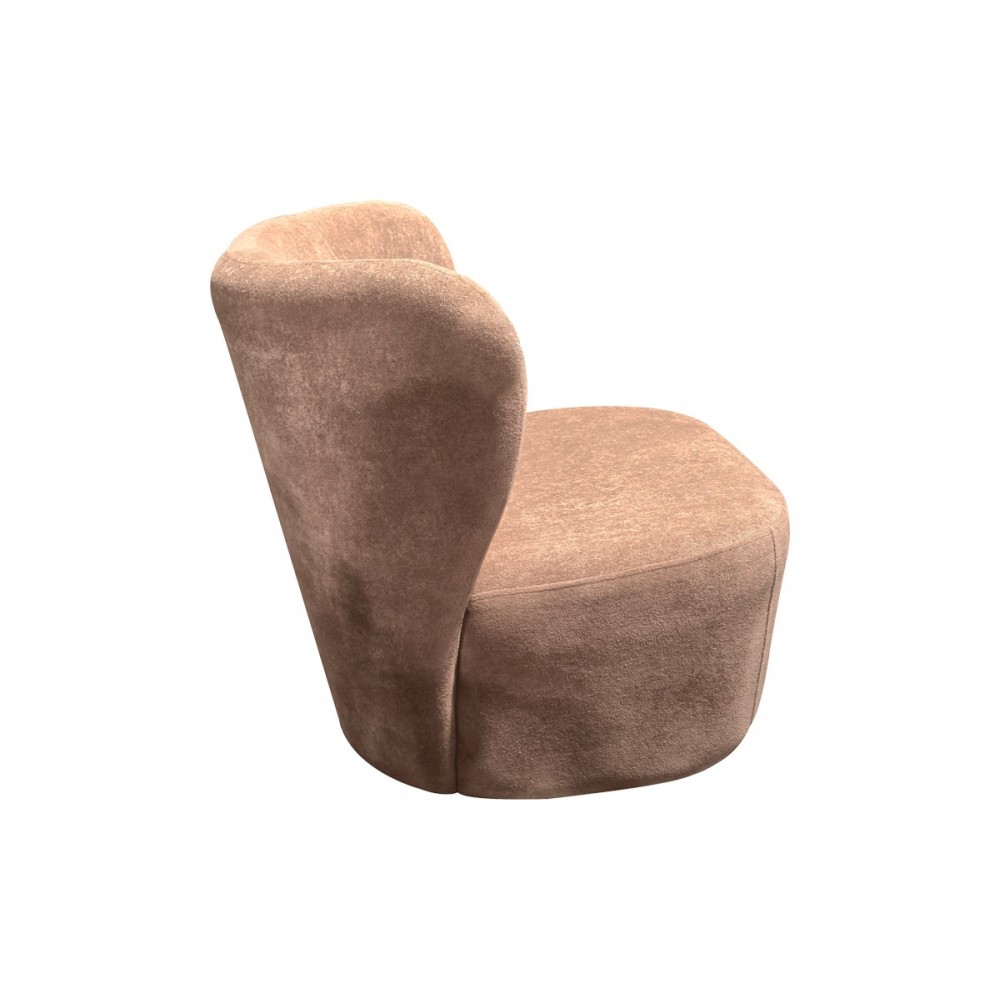 Πολυθρόνα "VERIDIAN" από ύφασμα σε χρώμα σάπιο μήλο 63x70x66