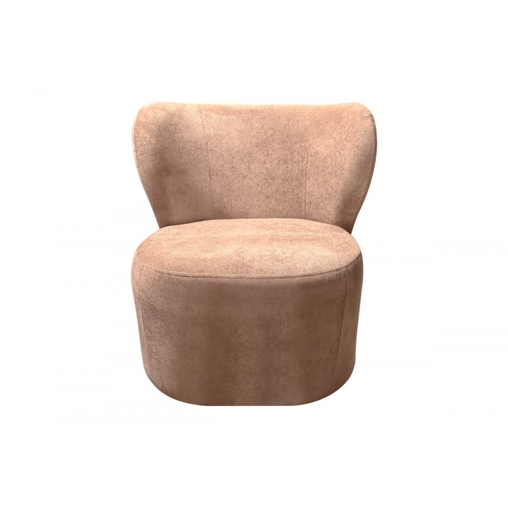 Πολυθρόνα "VERIDIAN" από ύφασμα σε χρώμα σάπιο μήλο 63x70x66