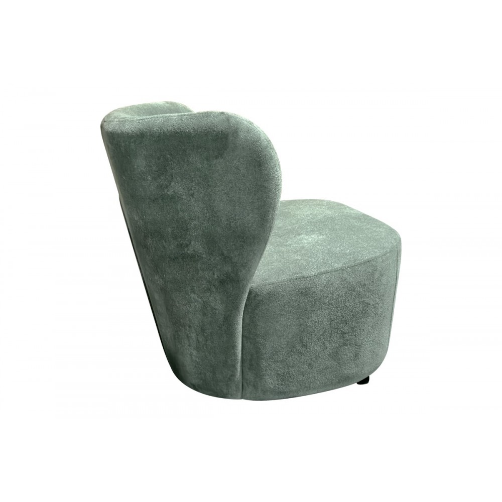 Πολυθρόνα "VERIDIAN" από ύφασμα σε χρώμα φυστικί 63x70x66