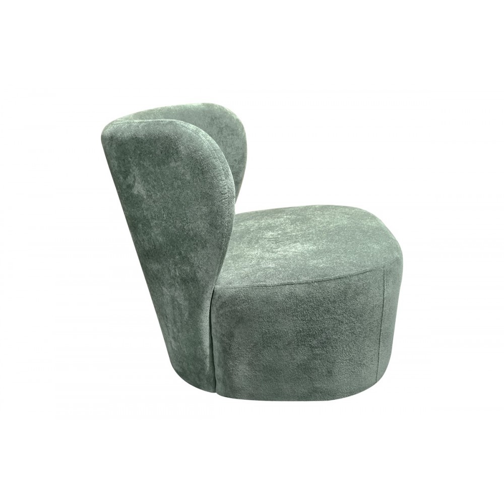 Πολυθρόνα "VERIDIAN" από ύφασμα σε χρώμα φυστικί 63x70x66